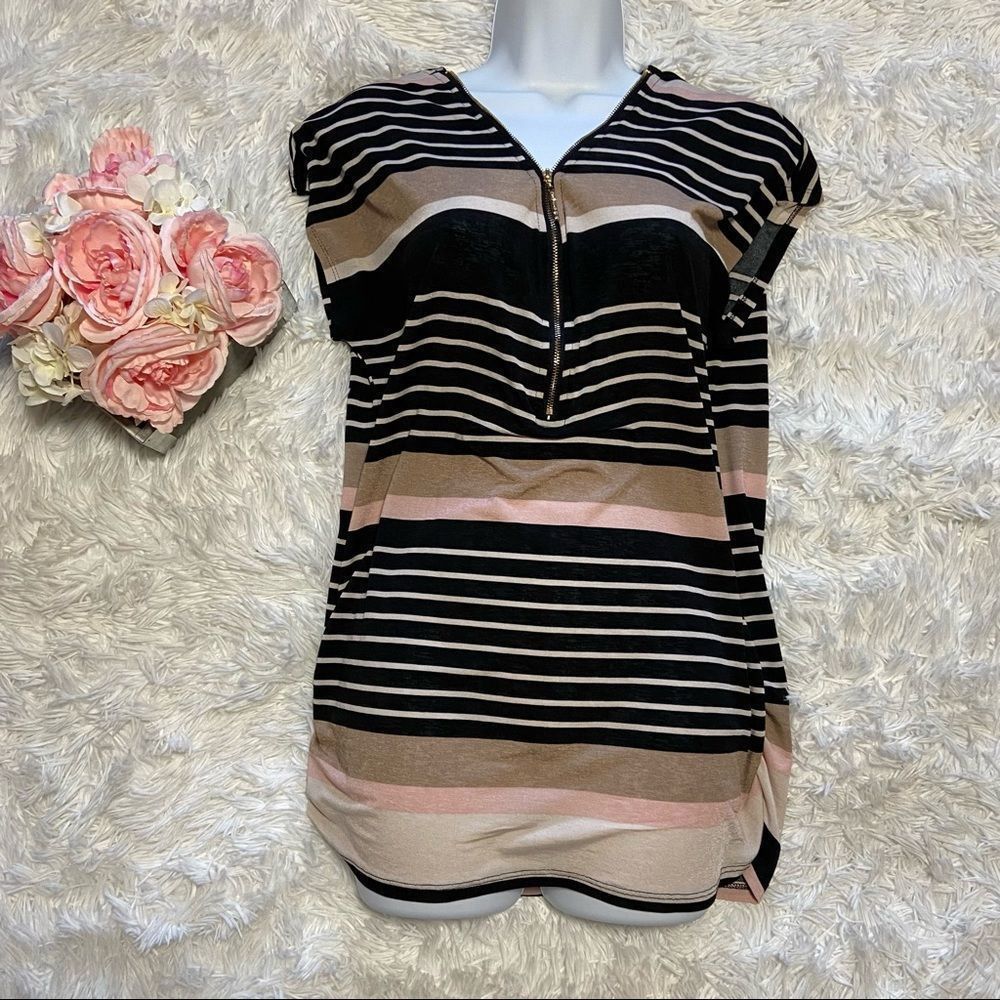 Tutta Bella women’s Maternity Striped Top, size L